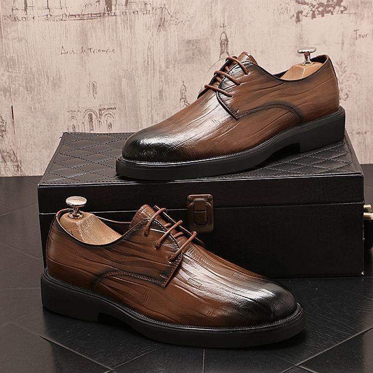 Ombre Lace-Up Derby Shoes Product Image