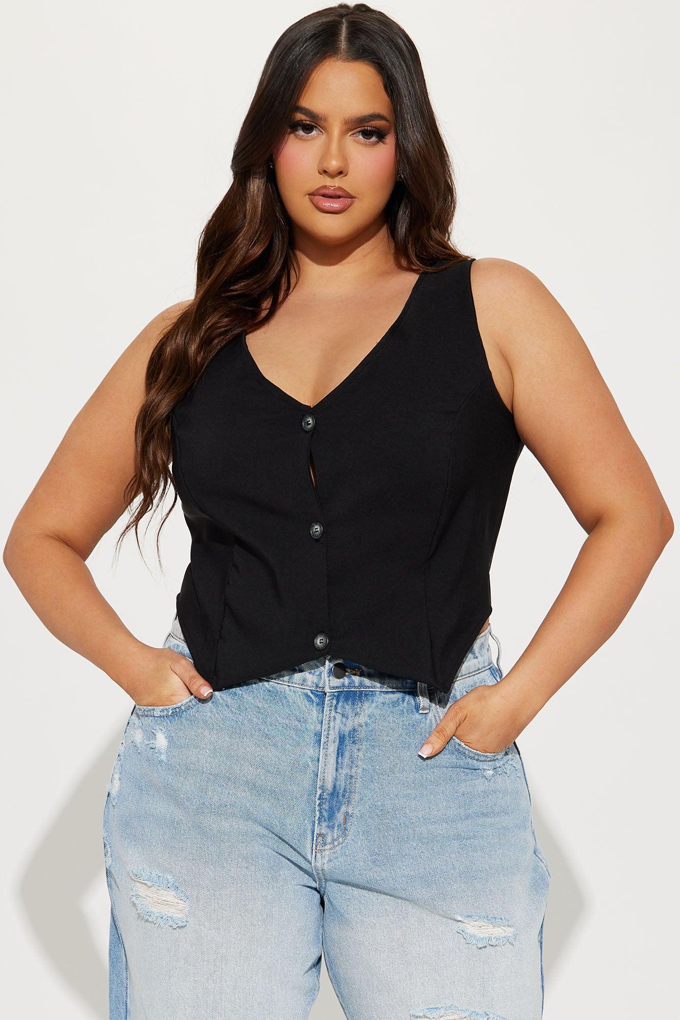 All Around Vest Top - Black Product Image