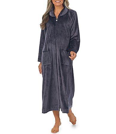 Cozy Velour Long Sleeve Zip Product Image