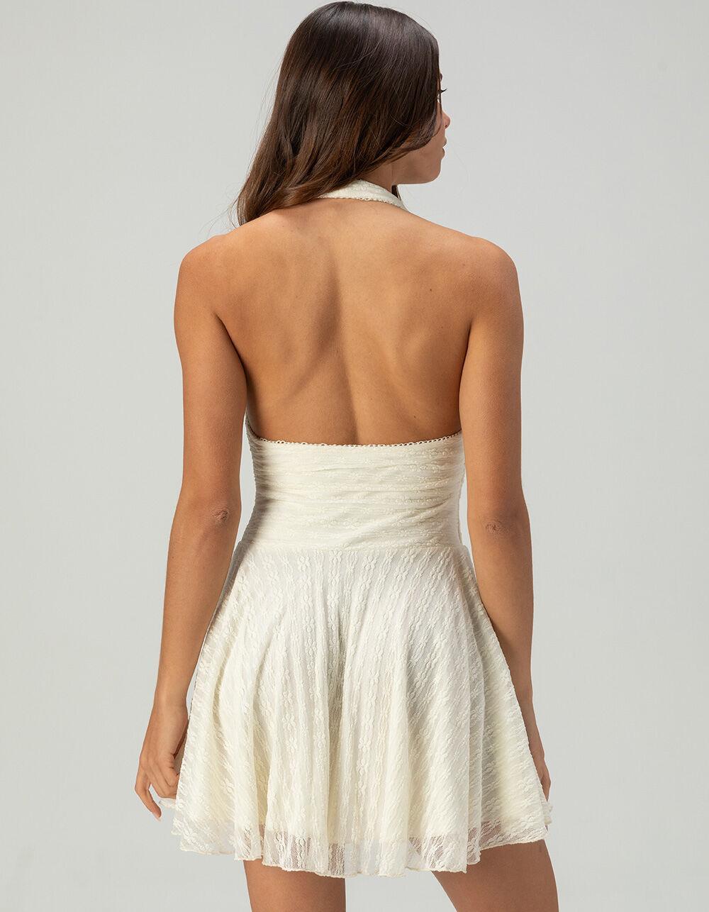 COTTON CANDY LA Lace Halter Womens Dress Product Image