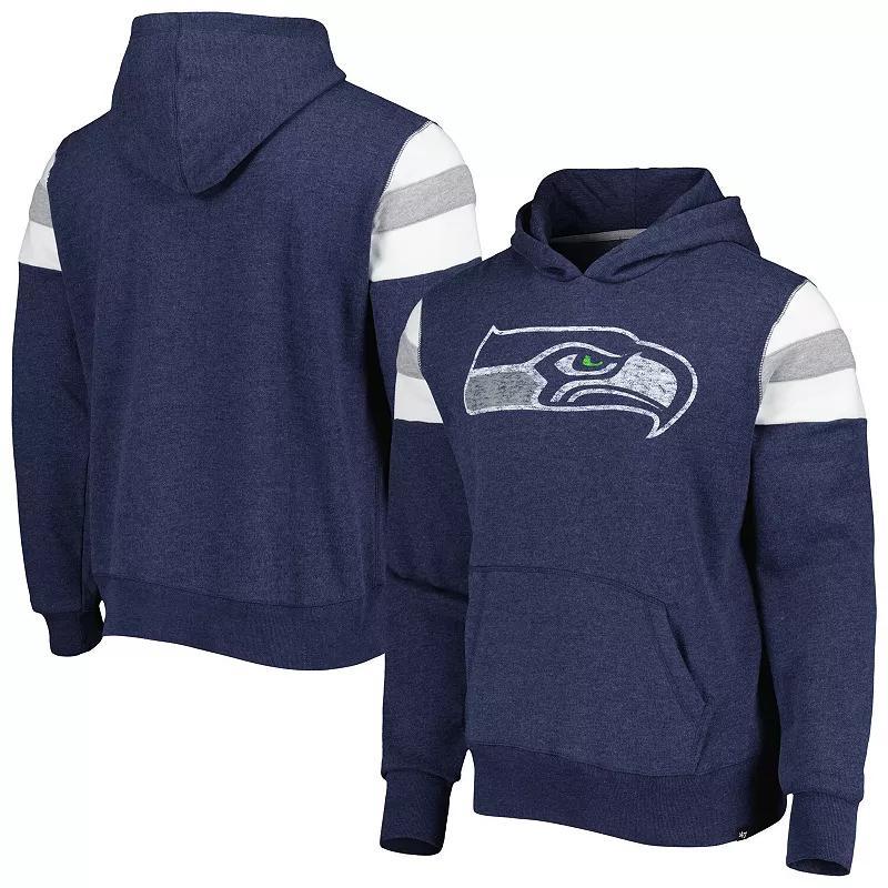 Men's '47 College Navy Seattle Seahawks Premier Nico Pullover Hoodie, Size: Small, Blue Product Image