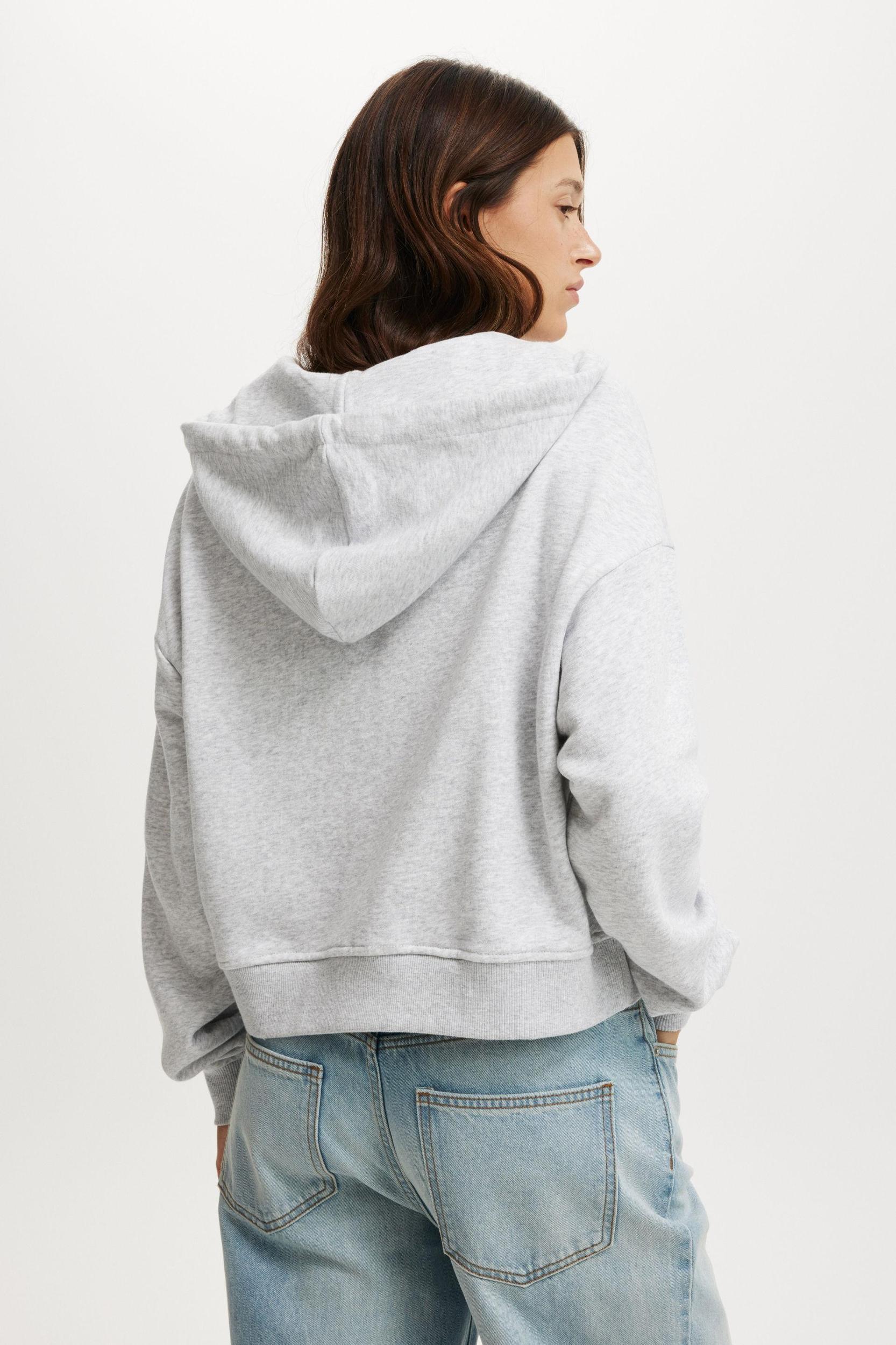 Classic Fleece Oversized Zip Through Hoodie Product Image