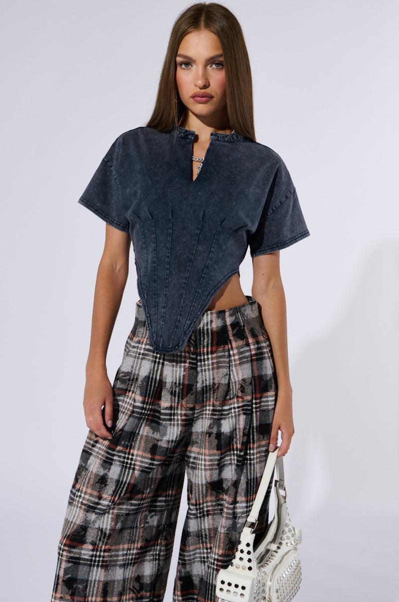 PLAID SWAGGER SLACKS Girls Product Image