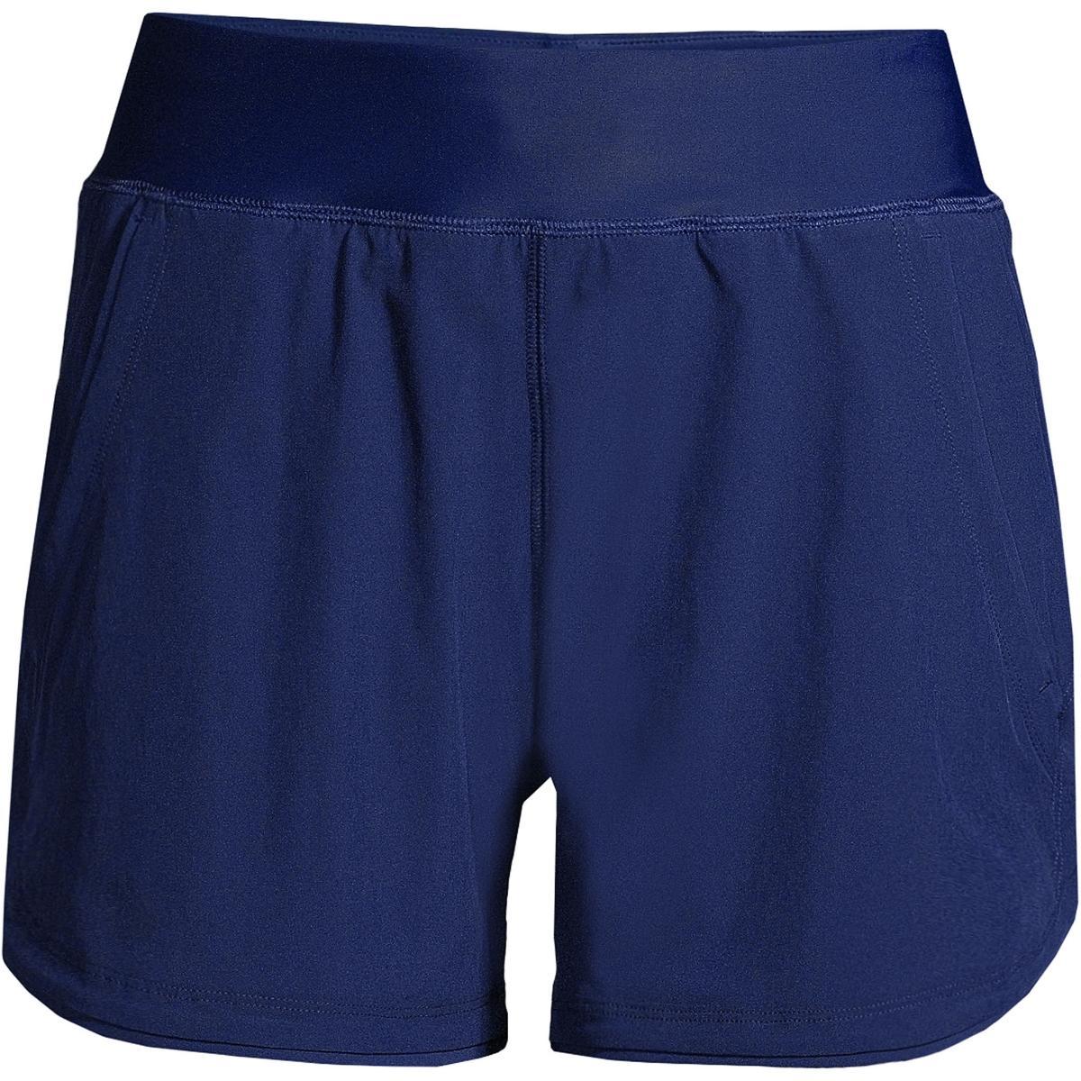 Women's Lands' End Curvy Fit 5" Quick Dry Swim Shorts, Size: 16, Deep  Blue Product Image