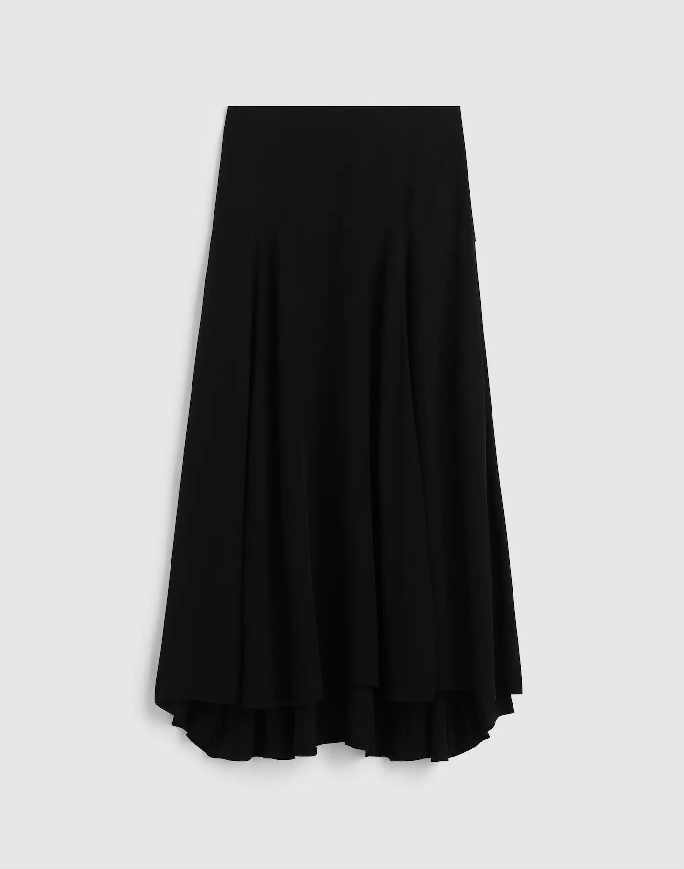 Circle Midi Skirt in Crêpe de Chine Product Image