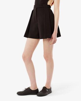 Runway Pleated Wool Bermuda Shorts Product Image