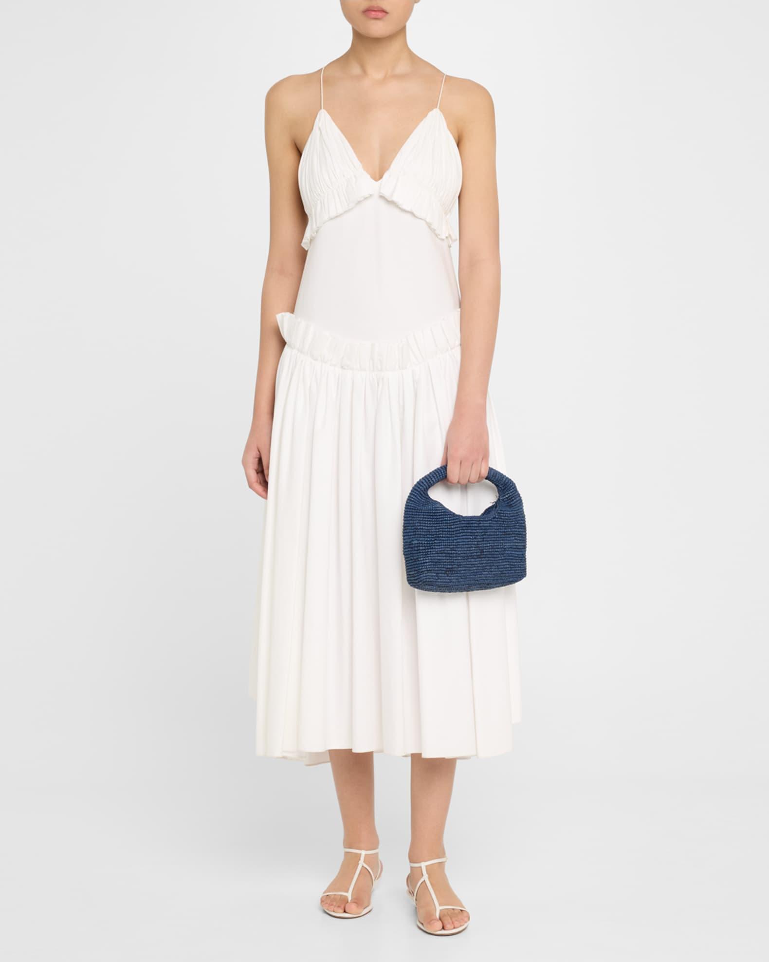 Half Moon Raffia Top-Handle Bag Product Image