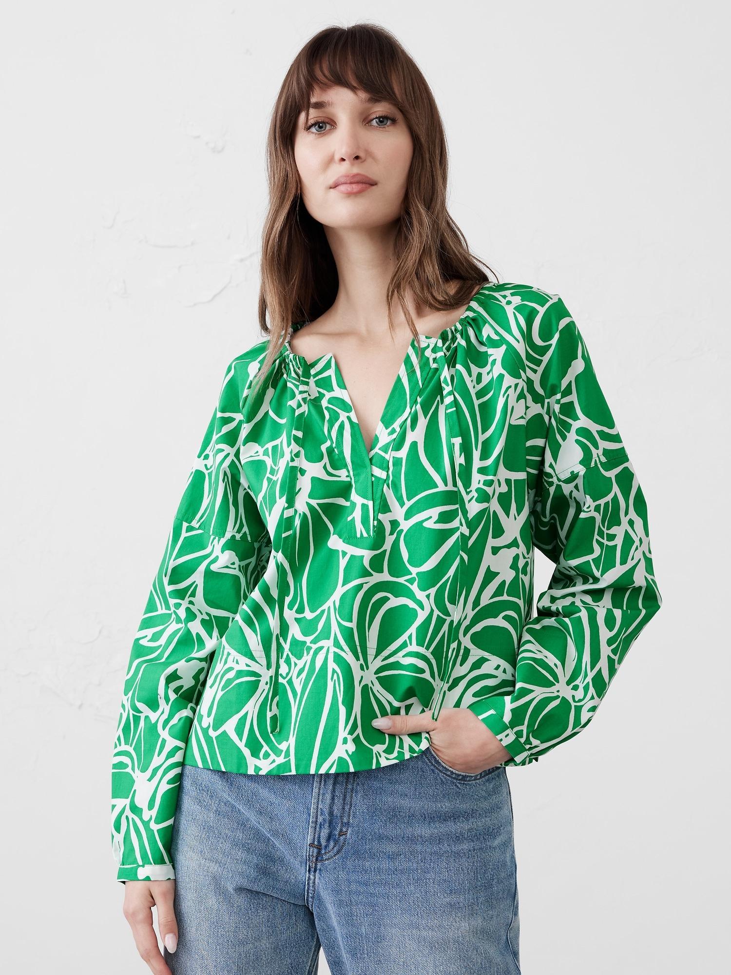 Shirred Popover Shirt Product Image