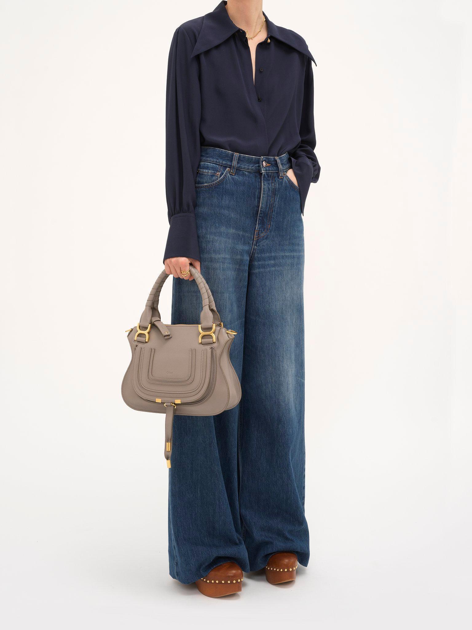 Small Marcie bag in grained leather Product Image