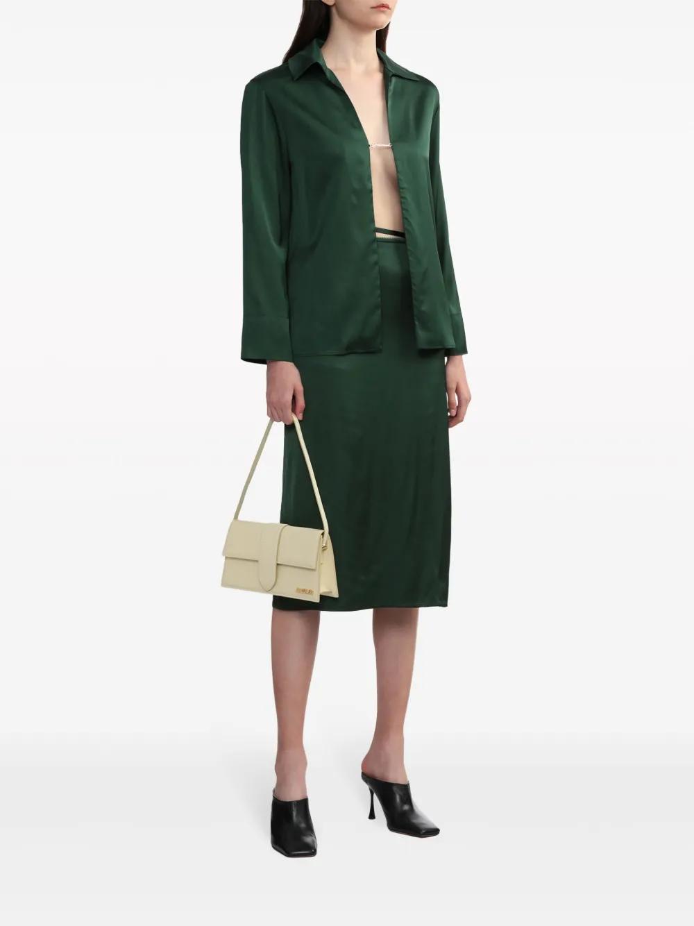 La Chemise Notte satin shirt Product Image