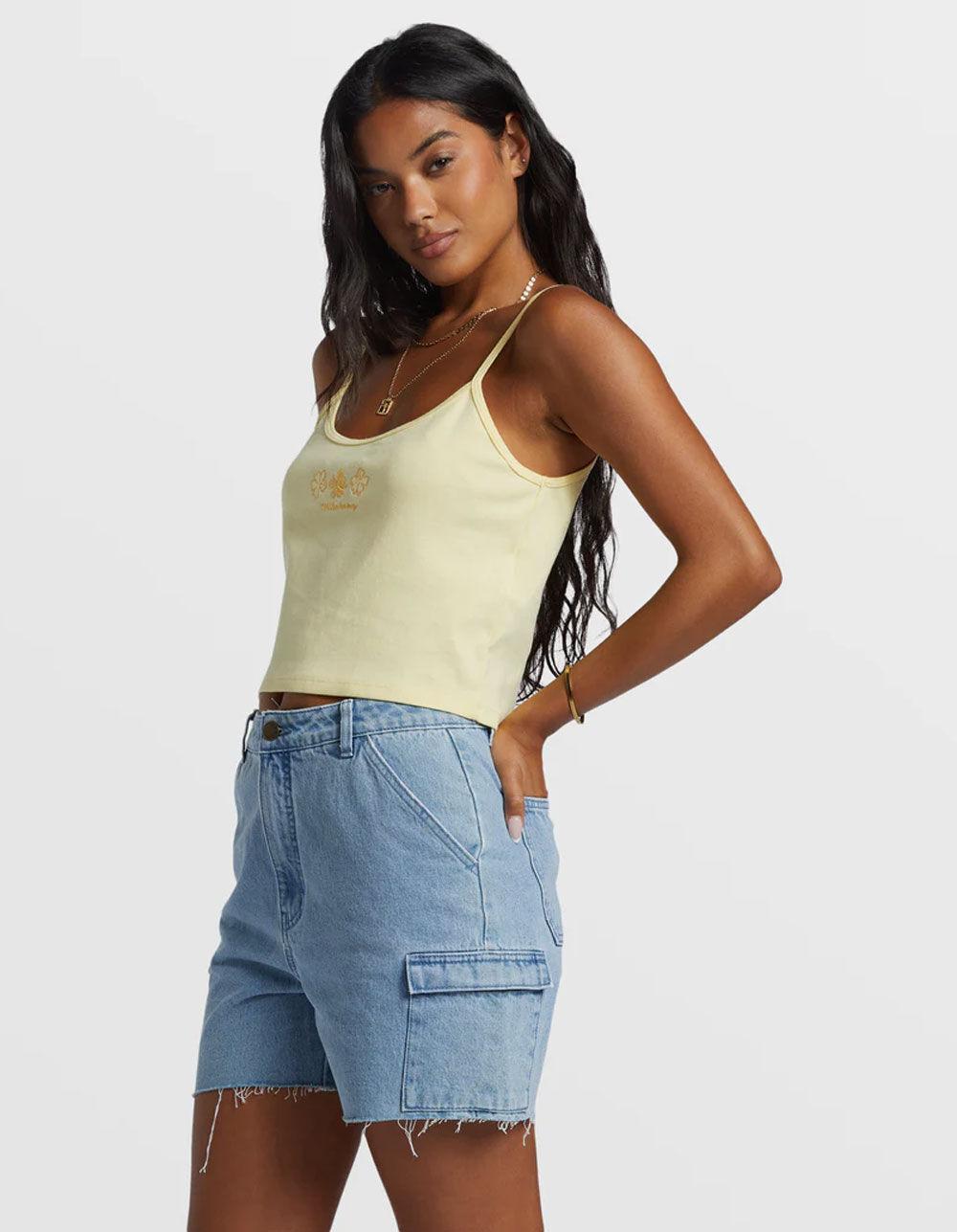 BILLABONG Westerly Womens Denim Cargo Shorts - DENIM Product Image
