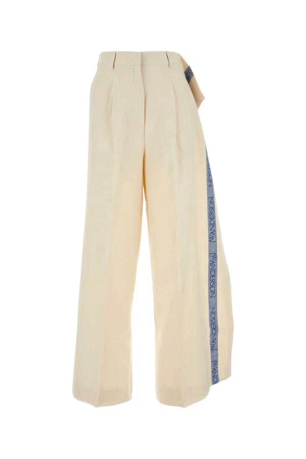 JW ANDERSON J.w. Anderson Side Panel Trousers In Beige Product Image