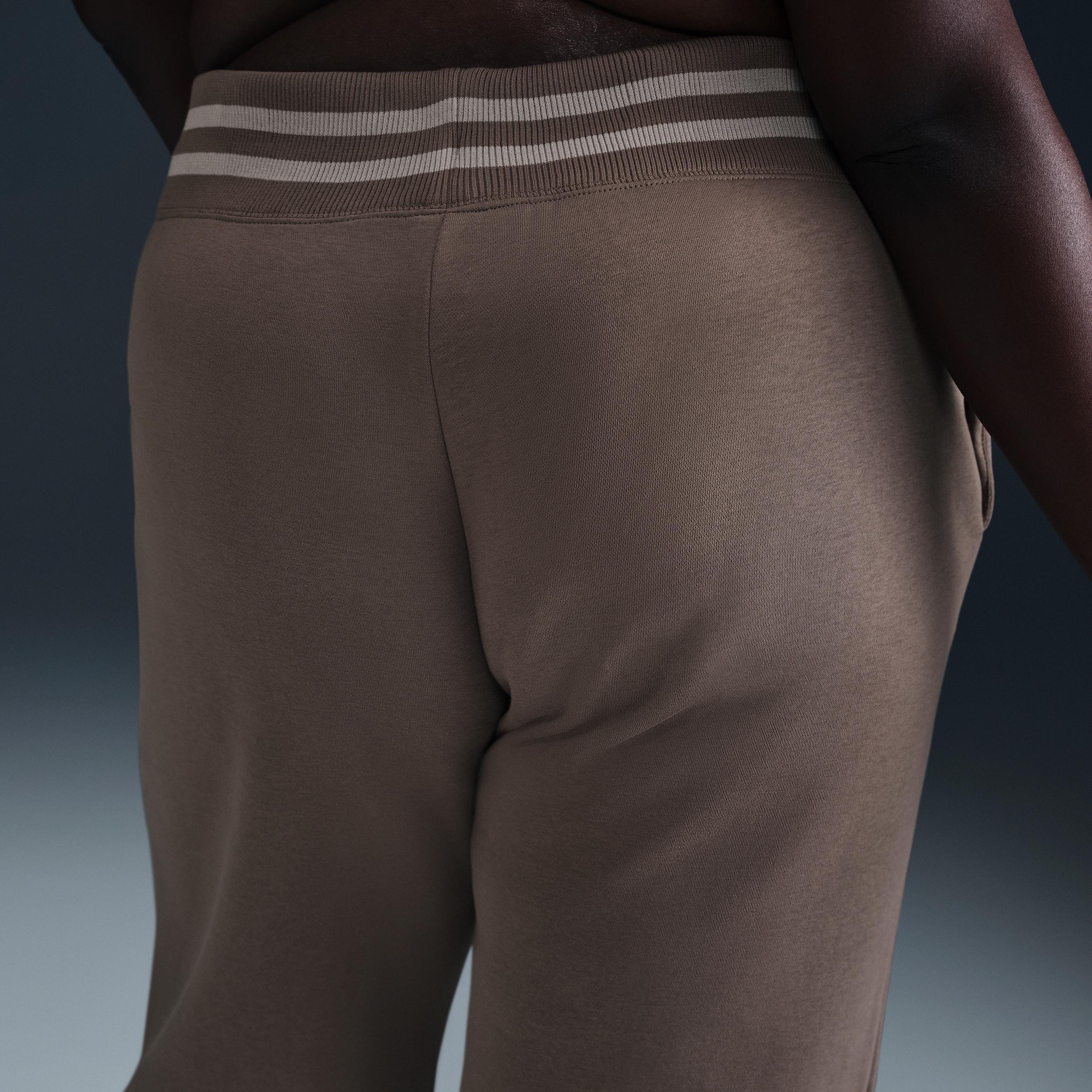 Women's Nike Sportswear Phoenix Fleece High-Waisted Wide-Leg Graphic Pants (Plus Size) Product Image