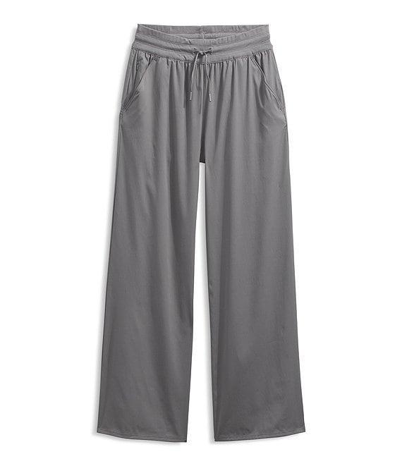 The North Face Aphrodite Arise Rib-Knit Waist Wide Leg Pull-On Pants Product Image