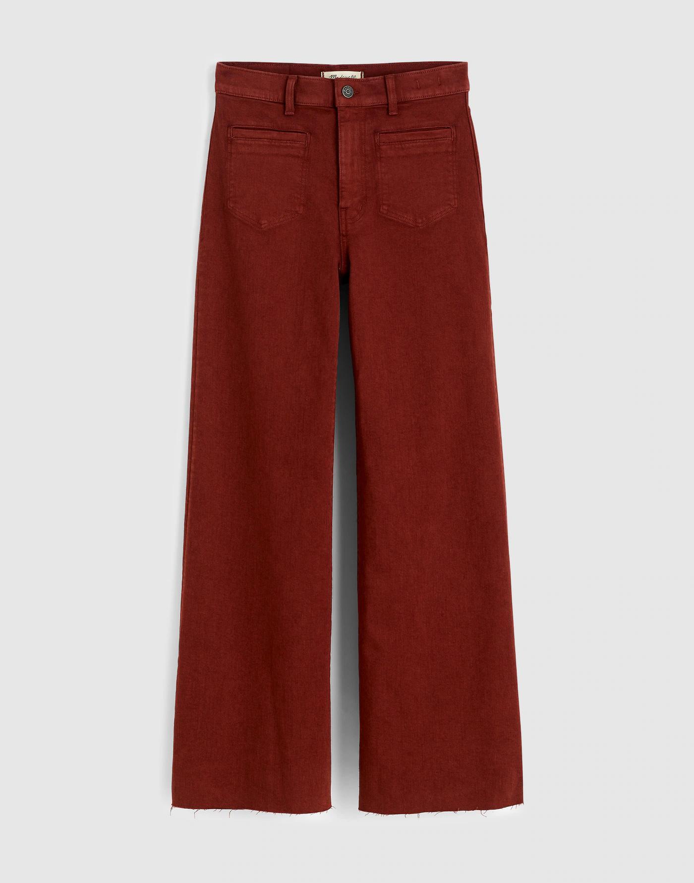 Flared Wide-Leg Crop Jeans Product Image