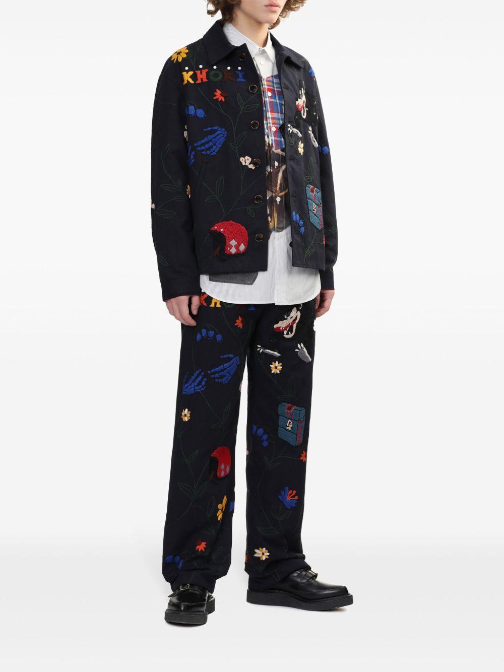 embroidered cotton jacket Product Image
