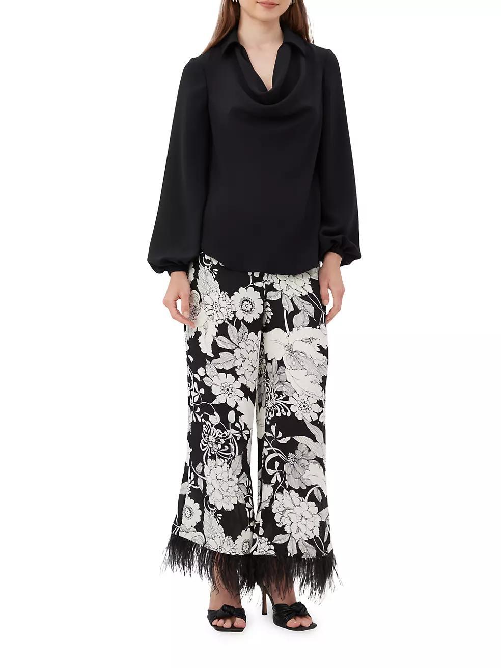 Weekend Jacquard & Feather Pants Product Image