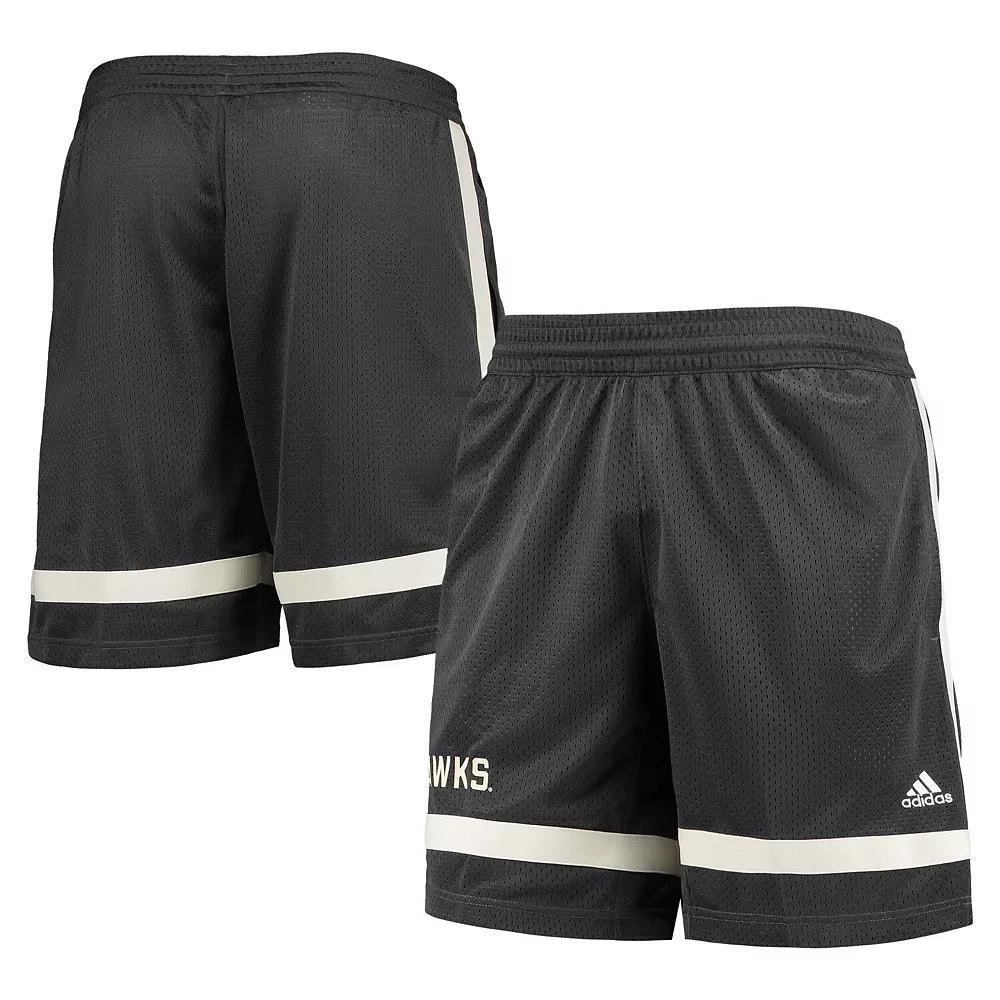 Mens adidas Charcoal Kansas Jayhawks Reverse Retro Basketball Shorts Product Image