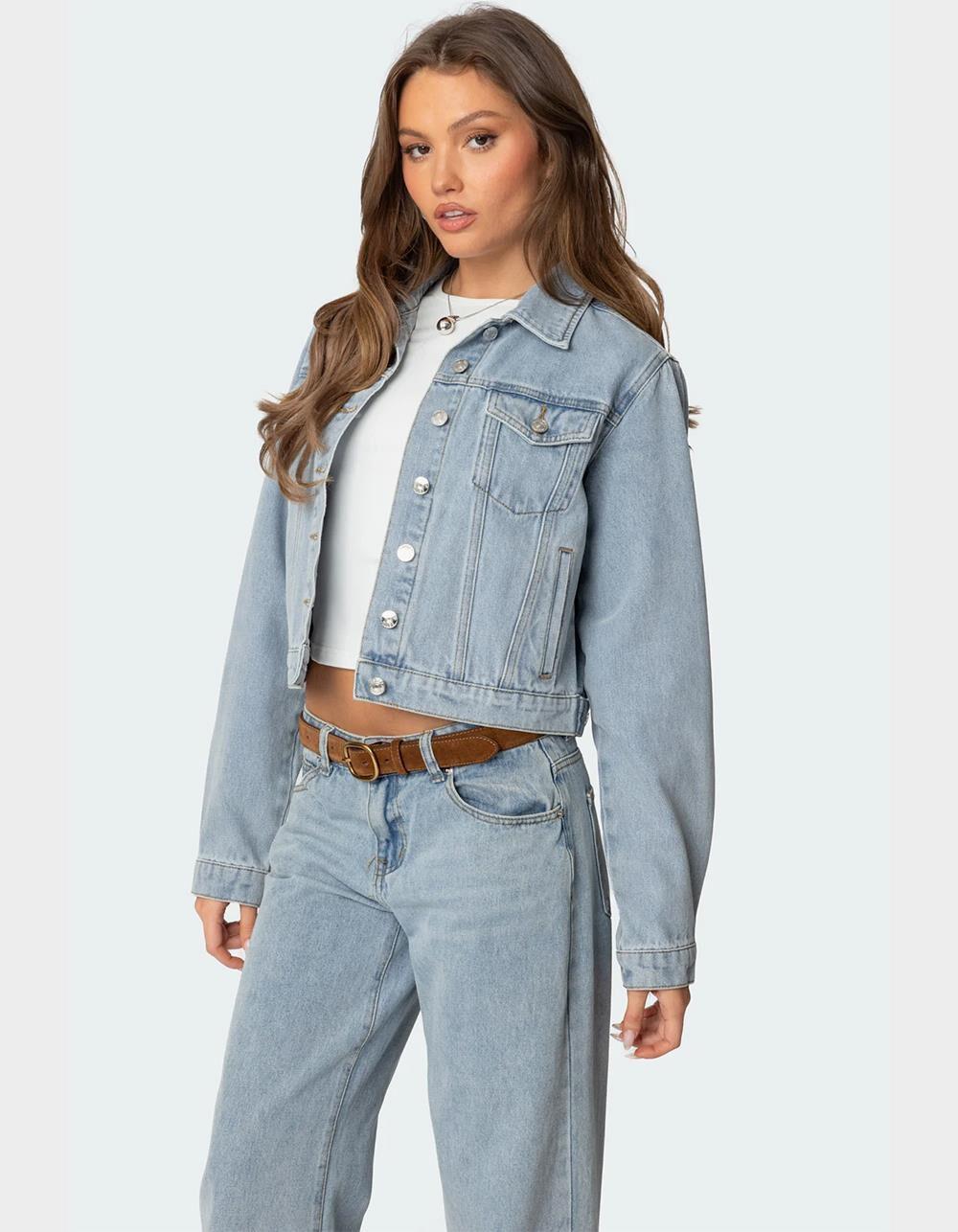 EDIKTED Barb Denim Jacket Product Image