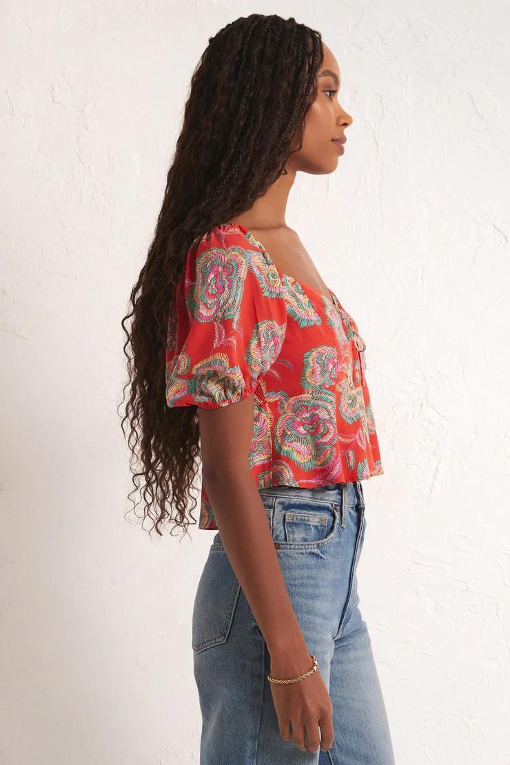 Renelle Tango Floral Top Product Image