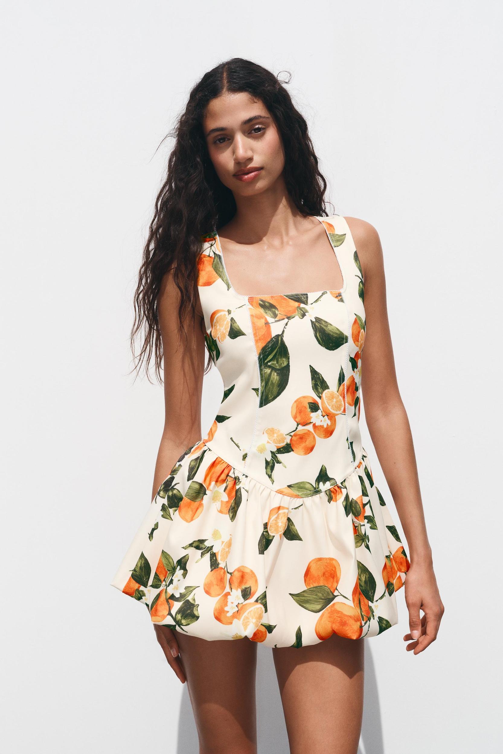PRINTED SHORT DRESS Product Image