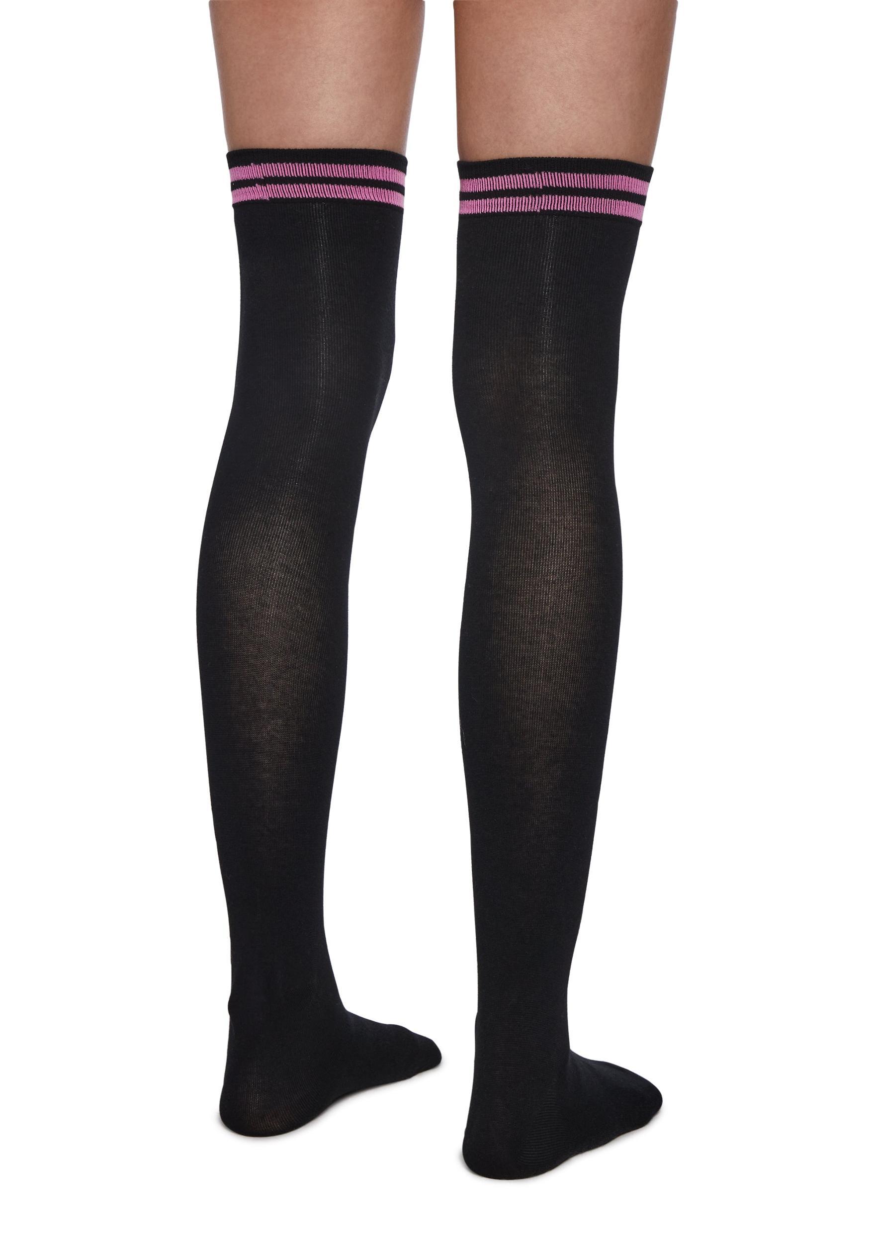 Dolls Kill x Slipknot Intarsia Socks - Pink Product Image