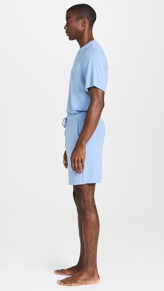 Eberjey Henry Rib Men's Shorts PJ Set | Shopbop Product Image