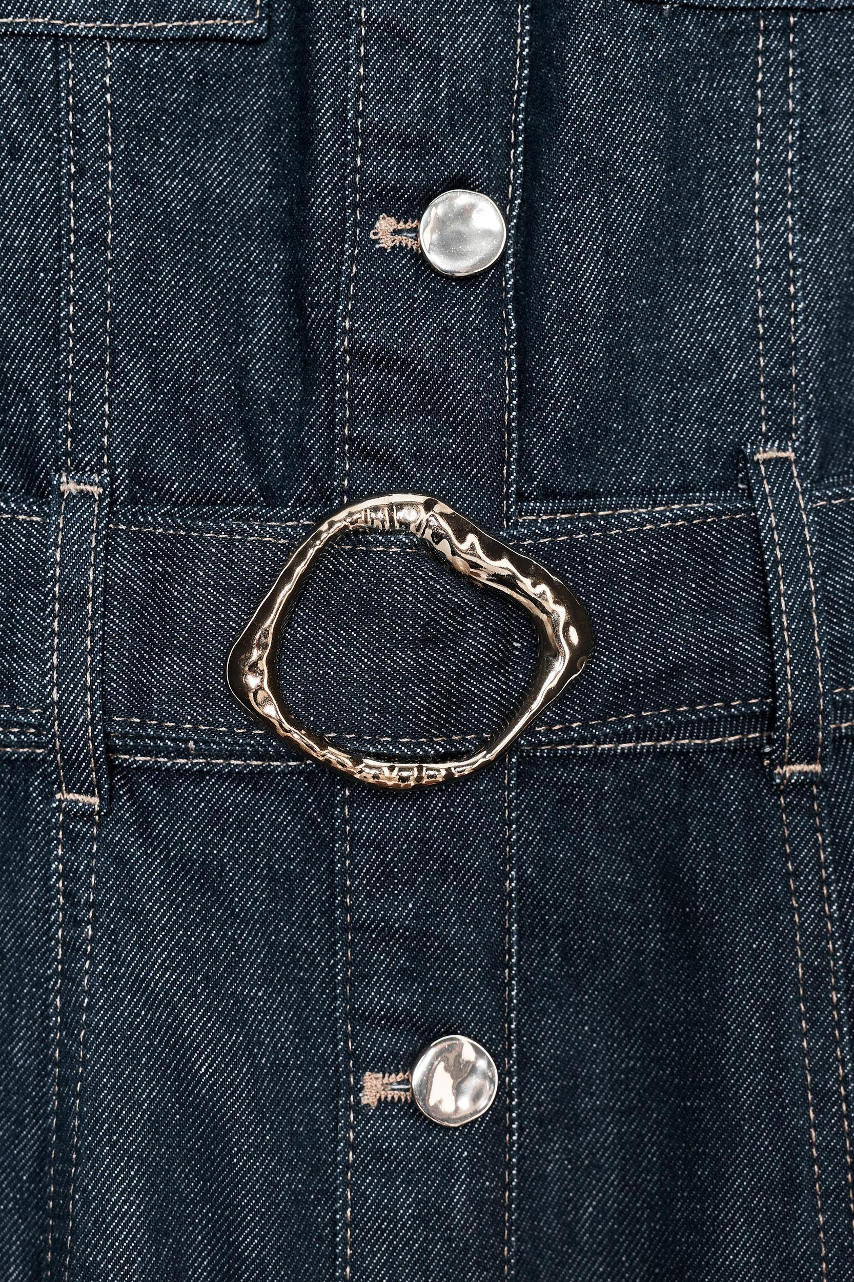 Z1975 BELTED DENIM DRESS Product Image