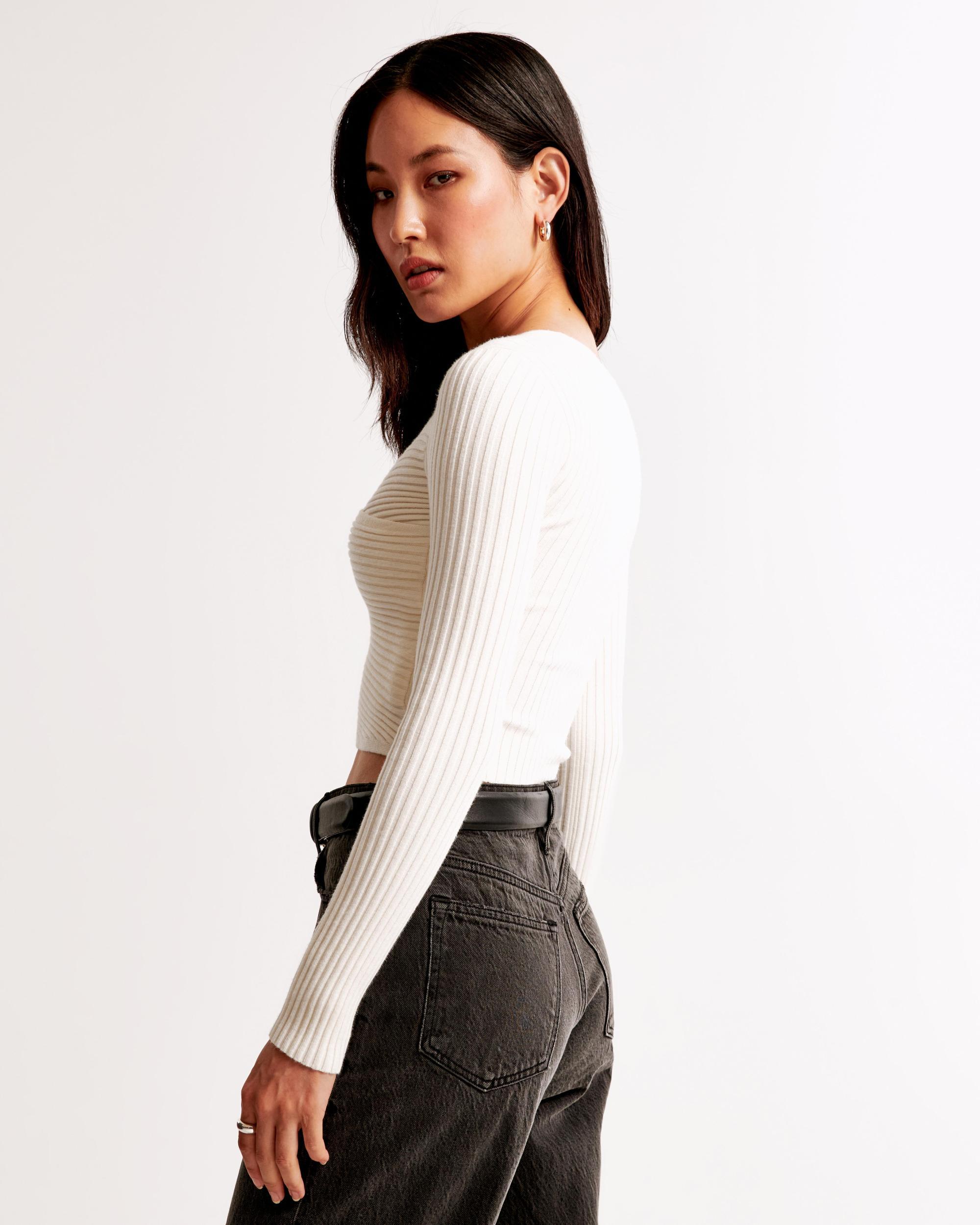 LuxeLoft Slim Wrap Sweater Product Image