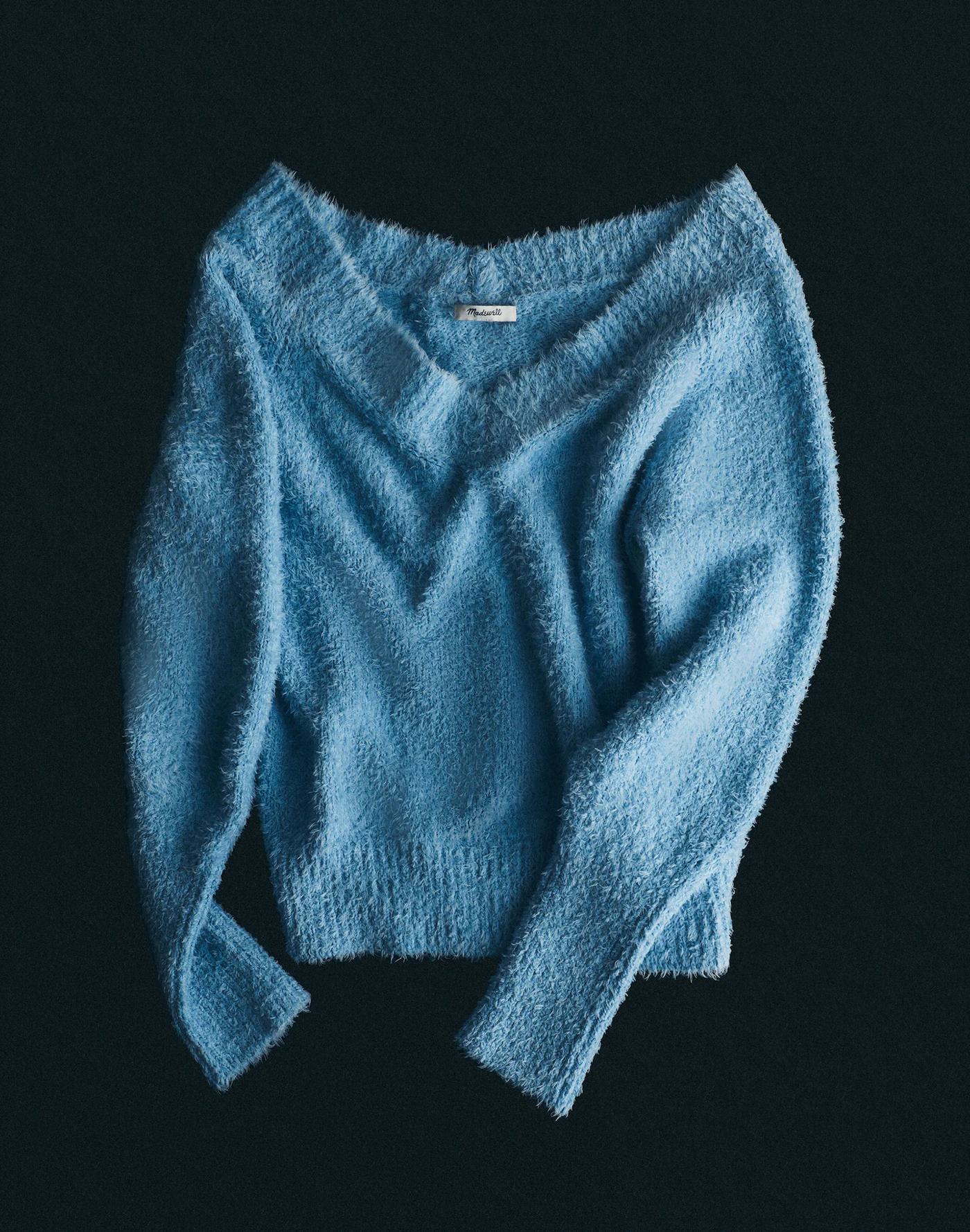 Double V-Neck Sweater Product Image