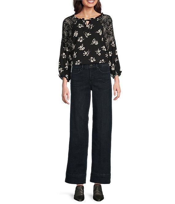 NYDJ Teresa Wide Leg Deep Hemline Lift Tuck® Ankle Jean Product Image