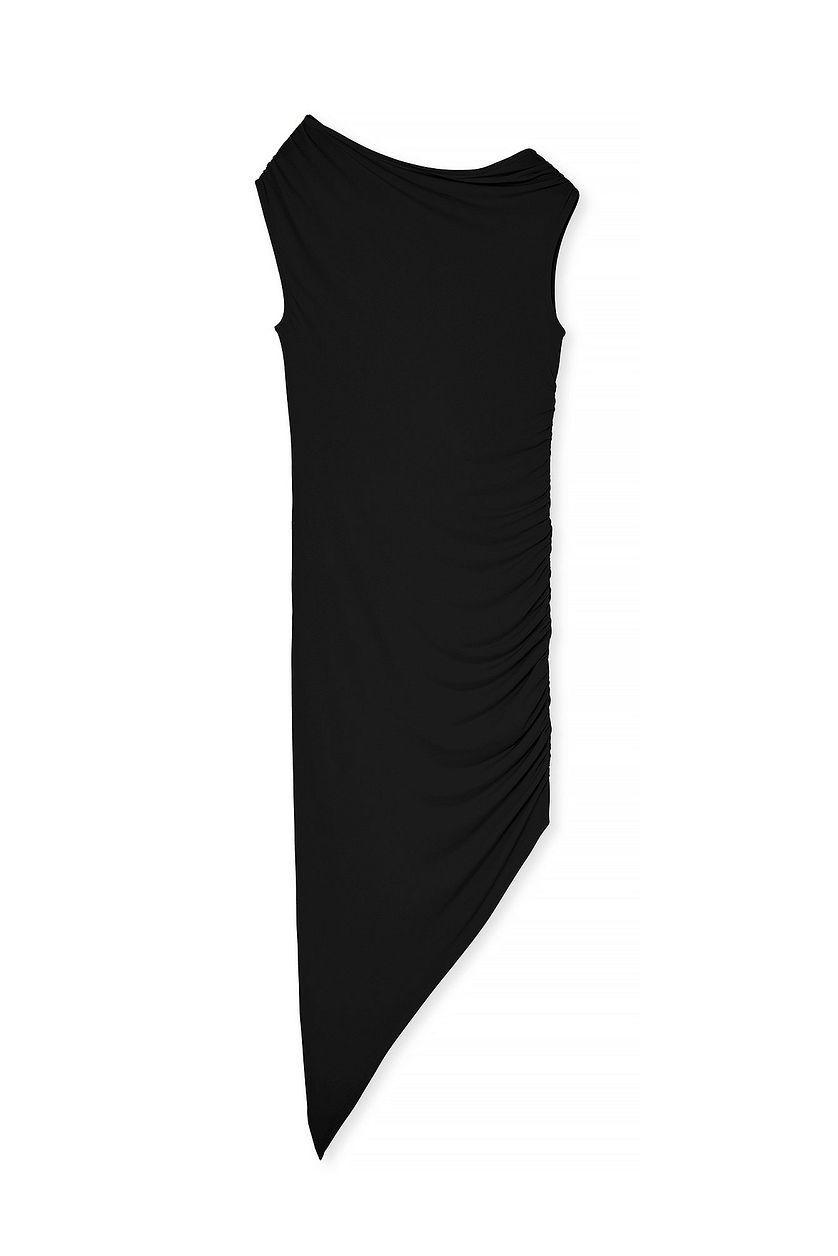 Asymmetric Hem Midi Dress Product Image