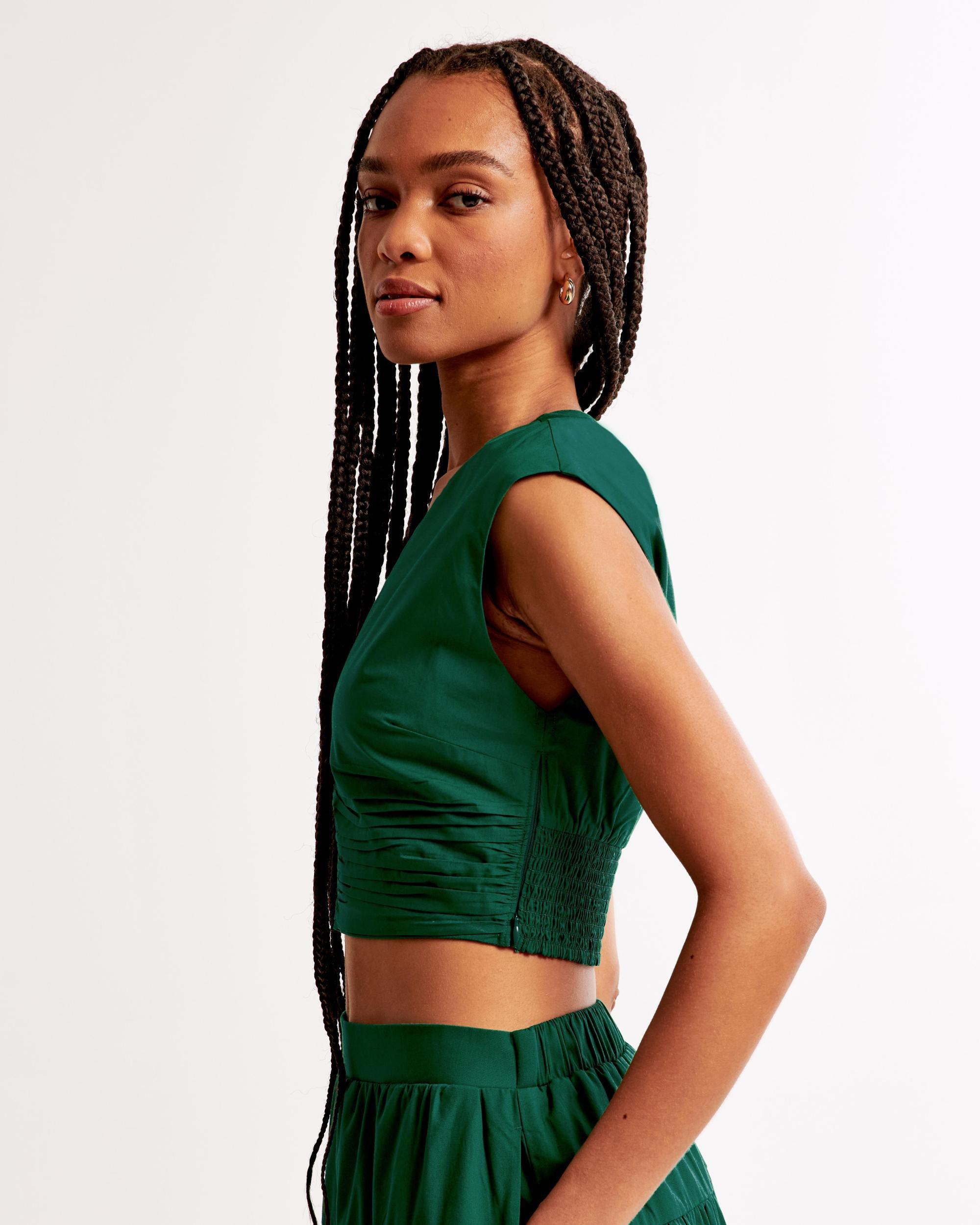 Poplin Plunge Set Top Product Image