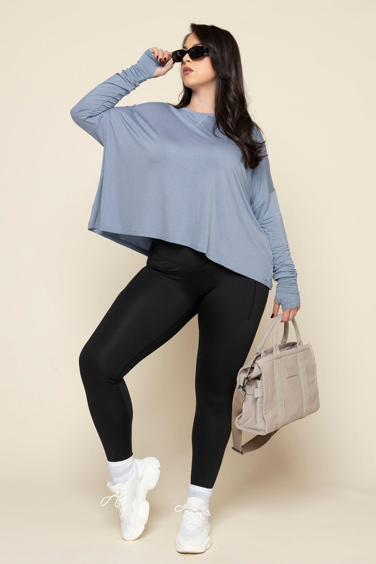 The Perfect Long Sleeve Top - Dusty Mauve Product Image