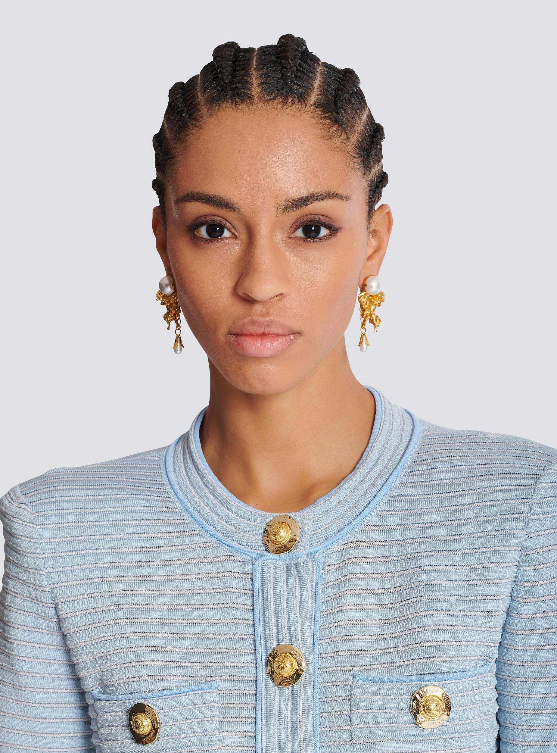 Anges baroque brass earrings Product Image
