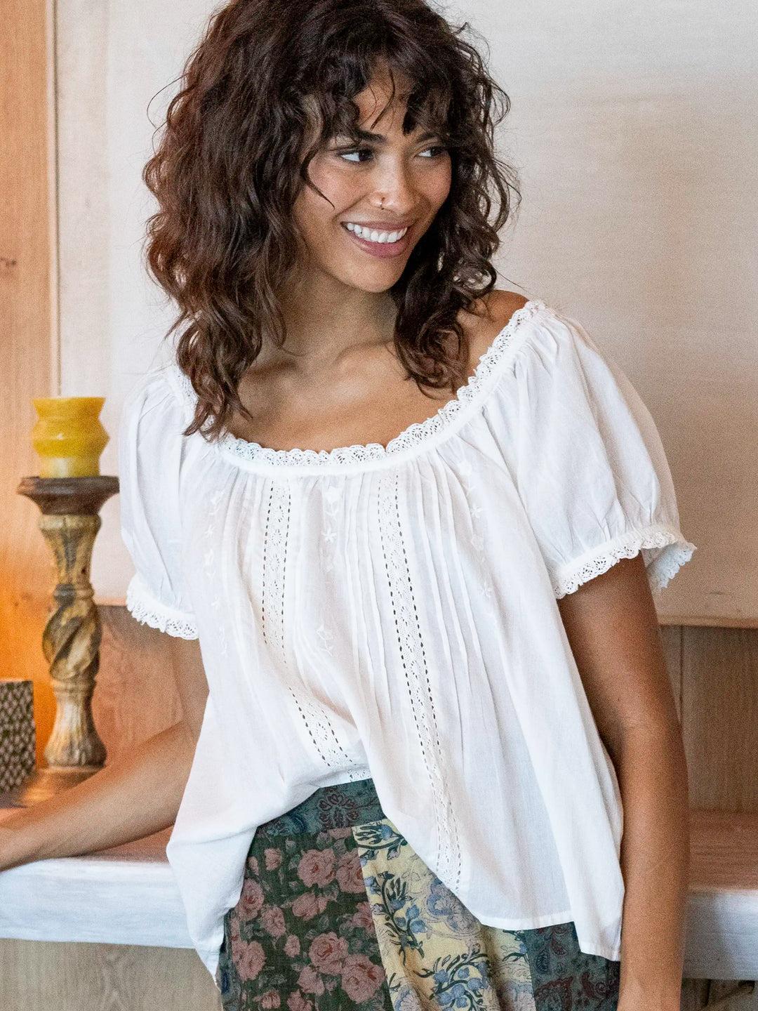 Sweet Nothings Embroidered Cotton Top Product Image