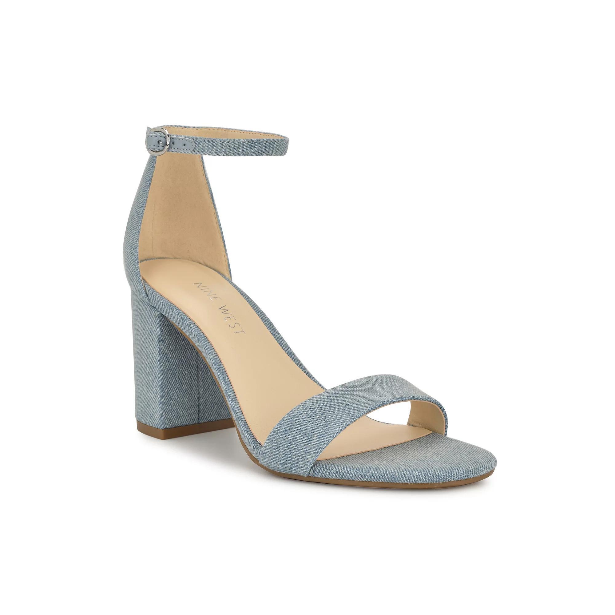 Nine West Tanela Women's Dress Sandals, Size: 5.5, Light Blue Product Image