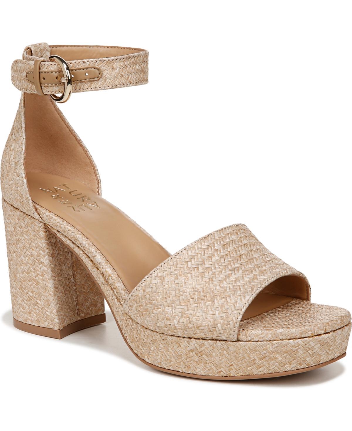 Naturalizer Pearlyn Leather Ankle Strap Platform Sandals Product Image