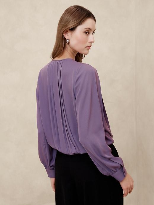 Pleated Georgette Blouse Product Image