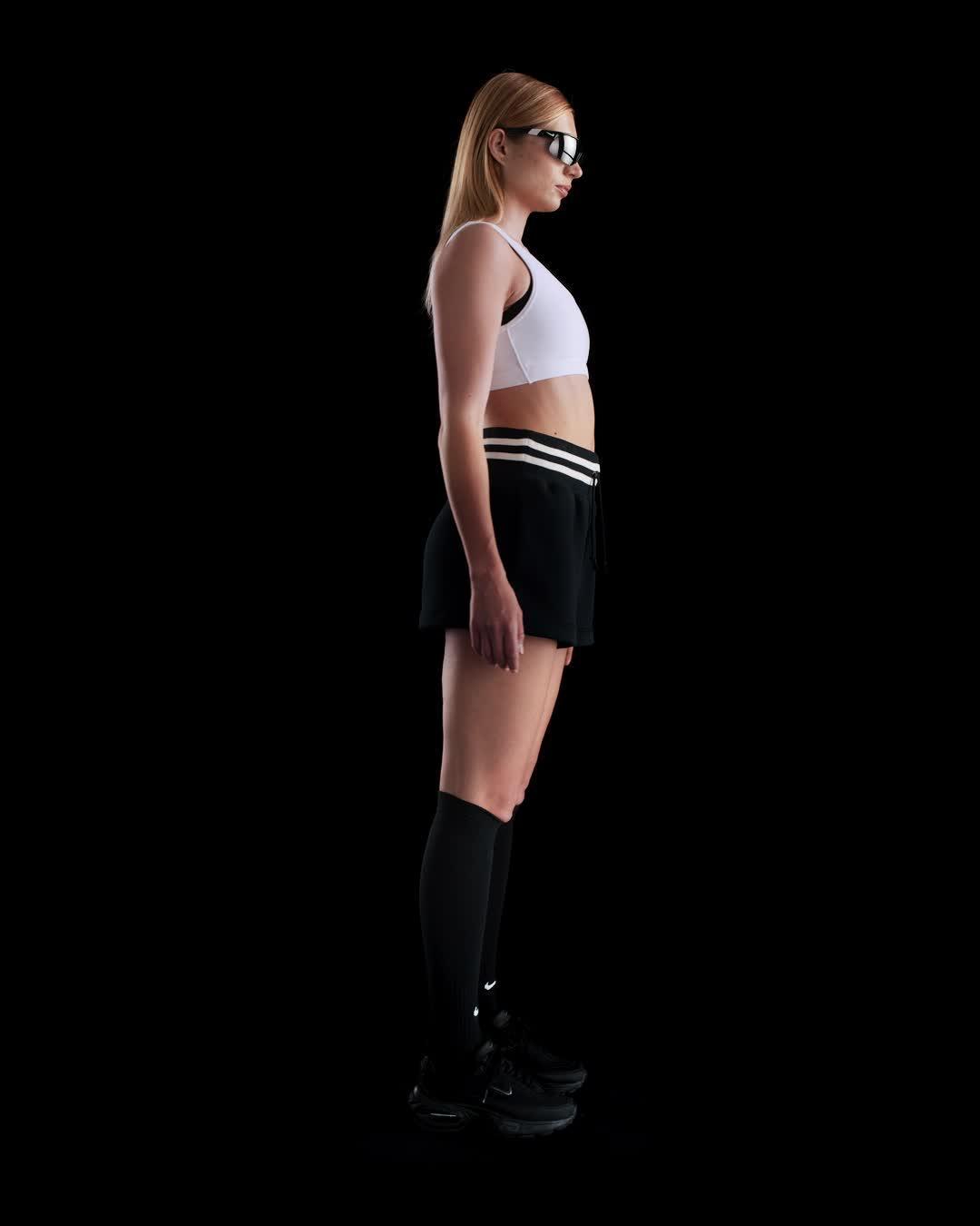 Nike Sportswear Phoenix Fleece Women's High-Waisted Loose Graphic Shorts Product Image