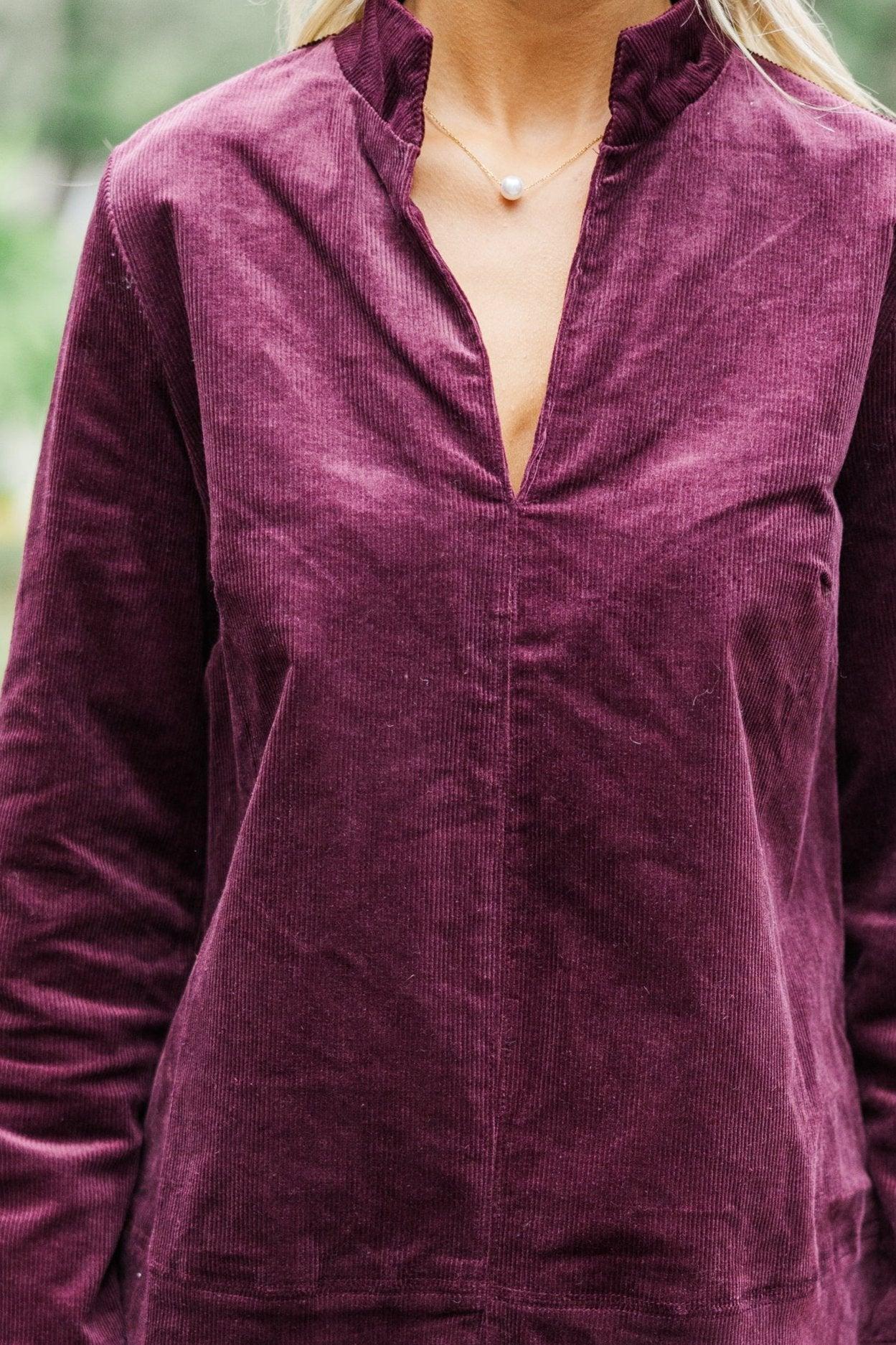 Make It Count Plum Purple Corduroy Dress Female Product Image
