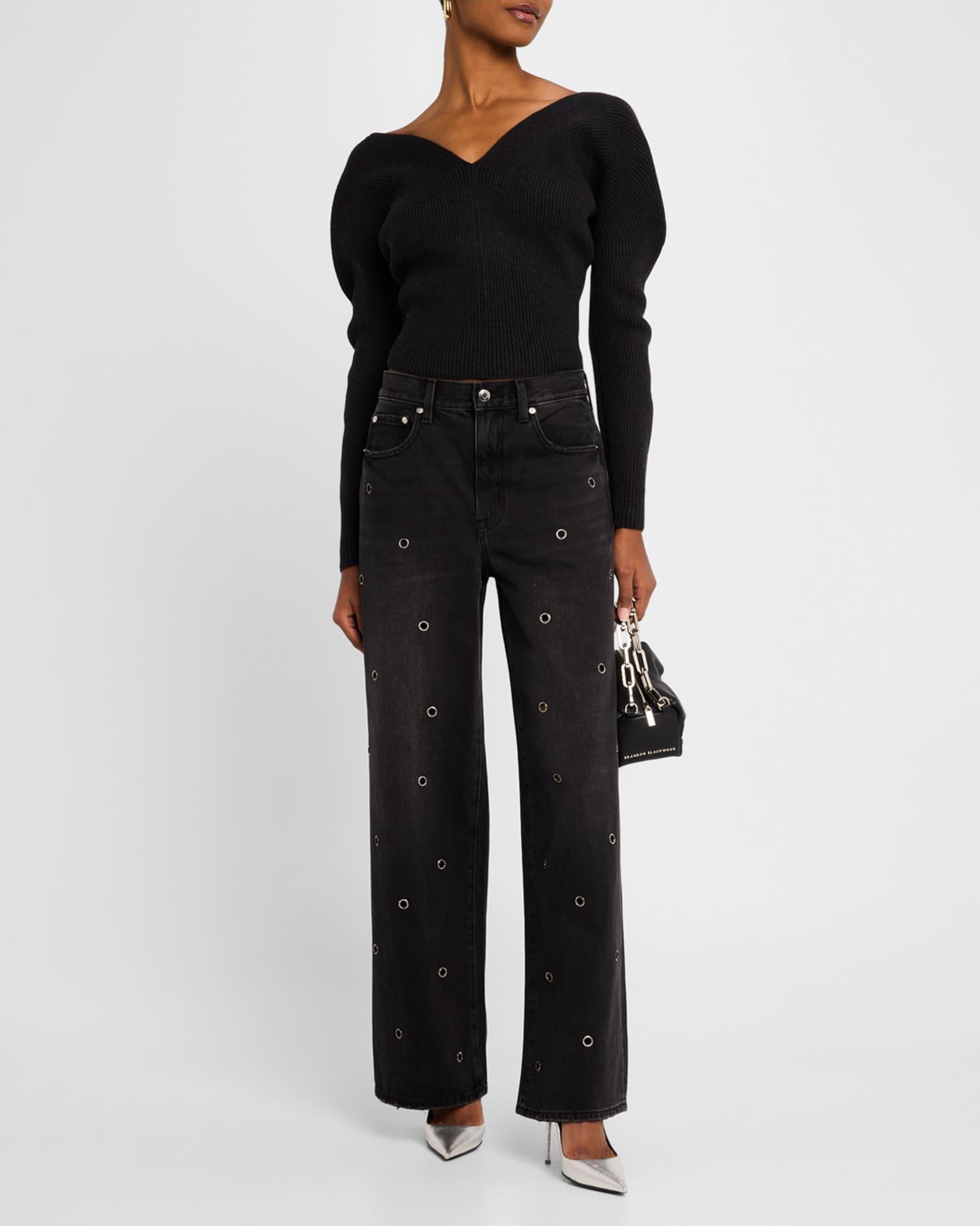 Hendrix High-Rise Baggy Grommet Jeans Product Image