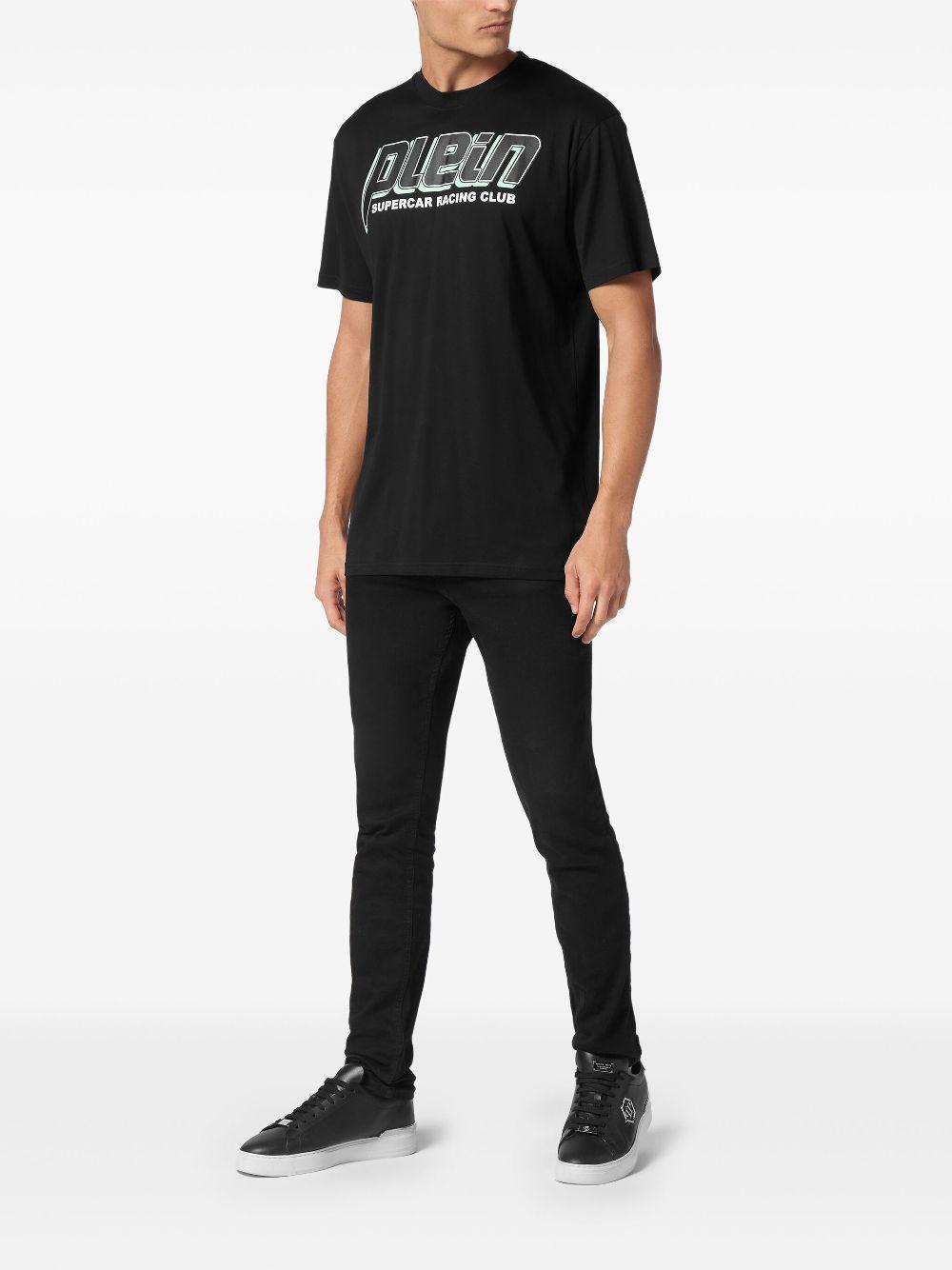 PHILIPP PLEIN Racing Club T-shirt In Black Product Image