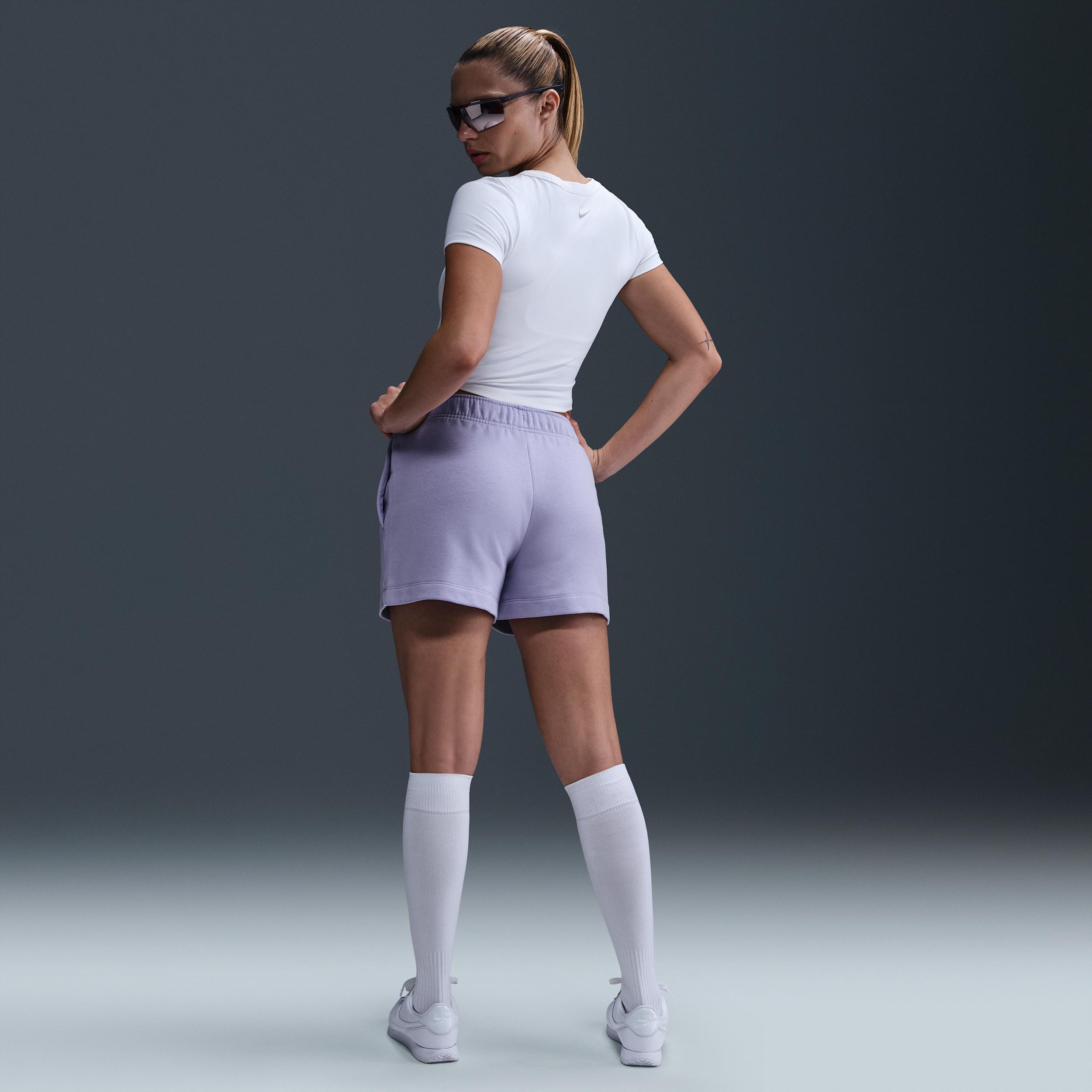 Women's Nike Sportswear Club Fleece Mid-Rise 4" Graphic Shorts Product Image