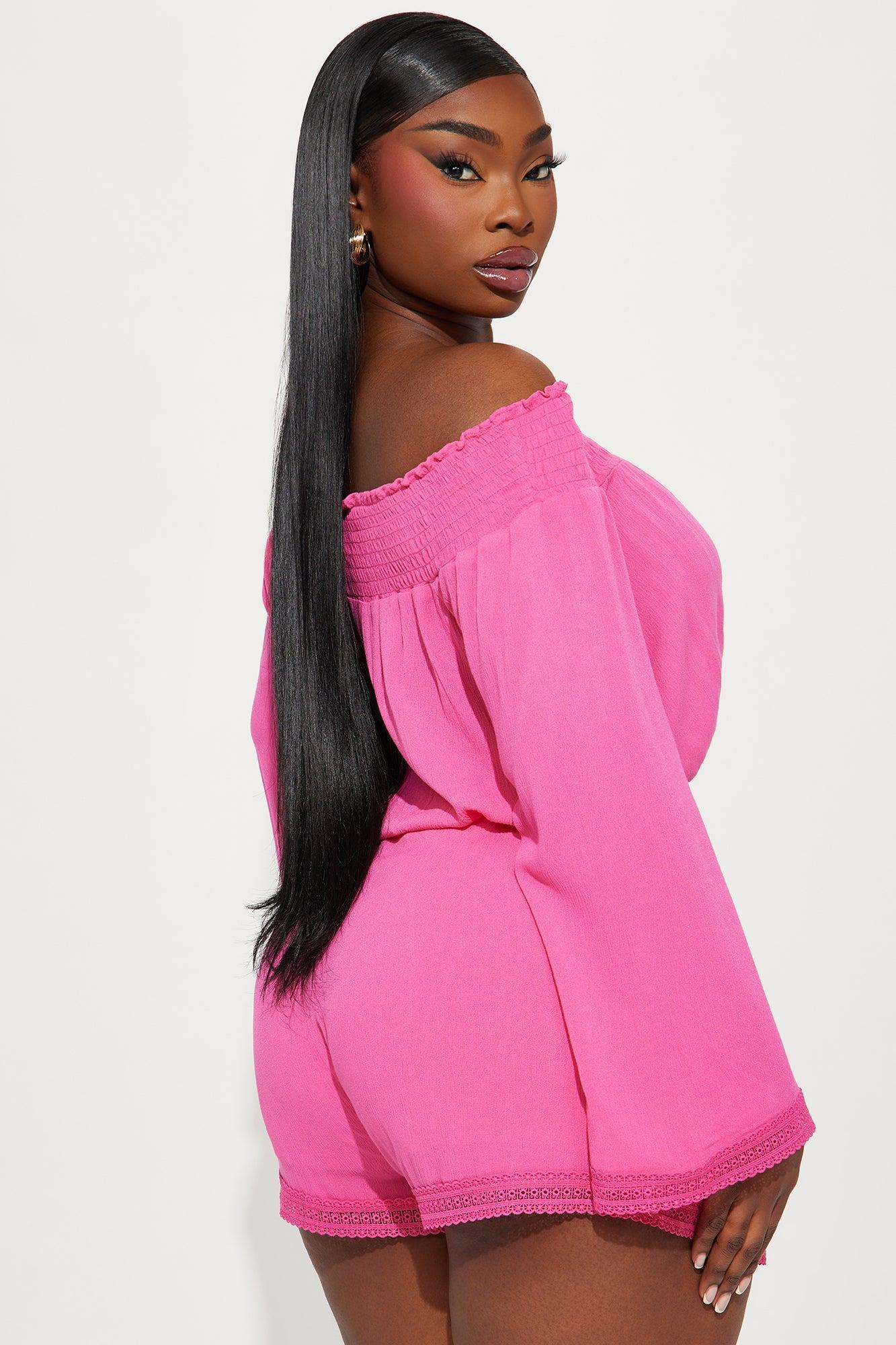 Down Time Short Set - Pink Product Image