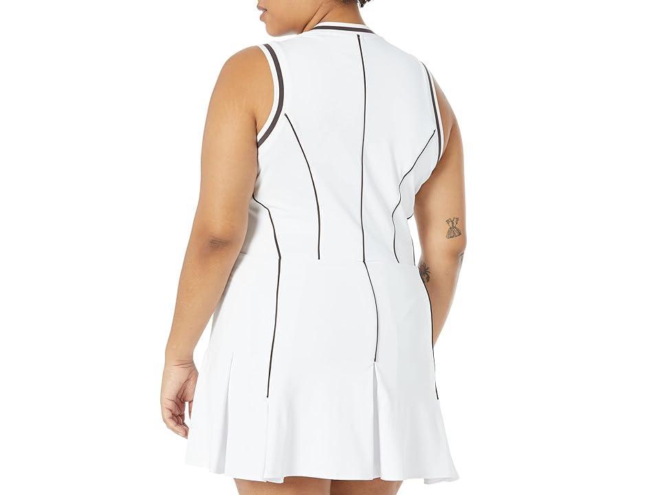 Original Penguin Golf Tennis V-Neck Dress with Contrast Framing (Bright ) Women's Clothing Product Image