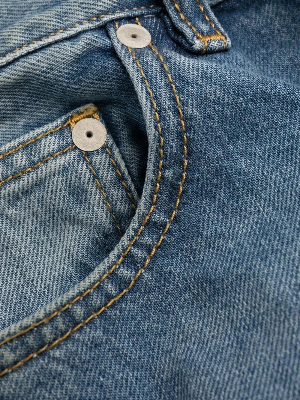 four-stitch straight-leg jeans Product Image
