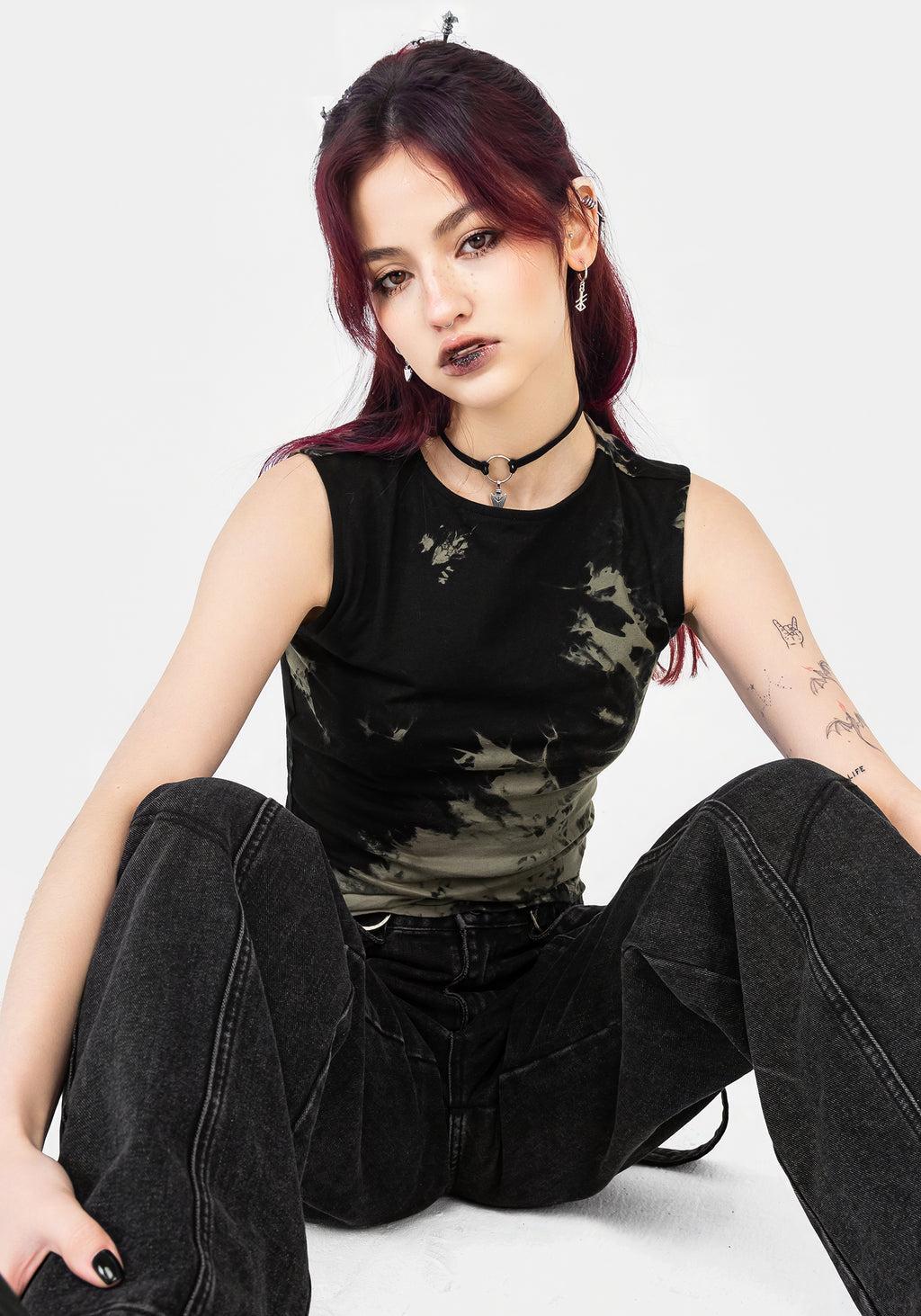 Erosion Tie Dye Sleeveless Tee Product Image