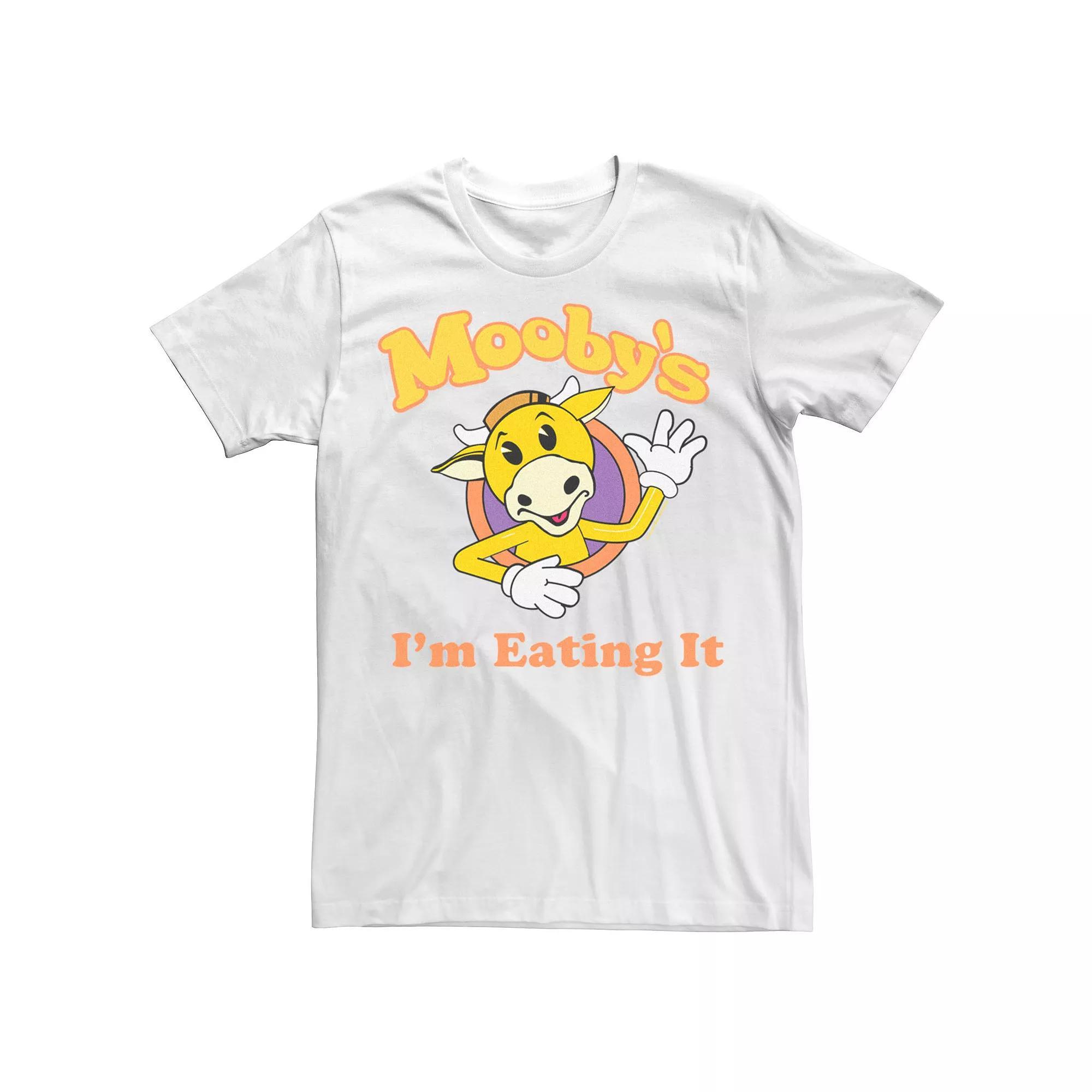 Men's Jay And Silent Bob Mooby's I'm Eating It Waving Logo Tee, Size: Medium, White Product Image