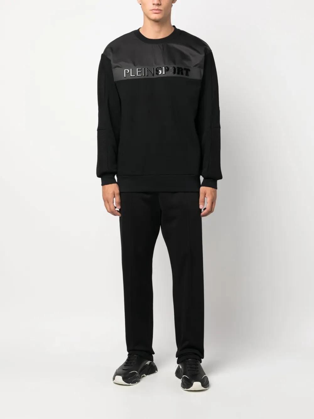 logo-lettering cotton sweatshirt Product Image